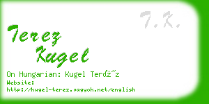 terez kugel business card